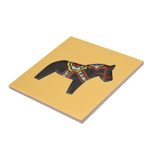 Carreau Carrelage Cheval Noir (Côté)