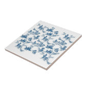 Carreau Carrelage Chine bleu et blanc Motif # 102A (Côté)