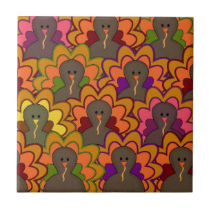 Carreau Carrelage couleur Thanksgiving Turkeys