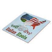 Carreau Carrelage d'ancêtres italiennes américaines (Côté)