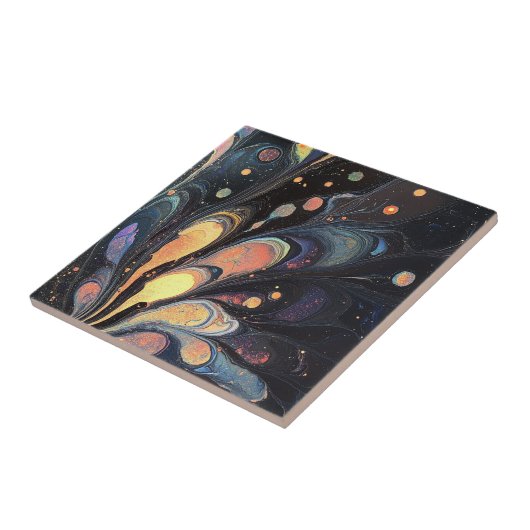 Carreau Carrelage d'art Abstrait Iridescente (Côté)