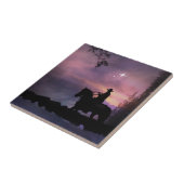 Carreau Carrelage d'art "Cowboy Church" (Côté)