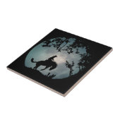 Carreau Carrelage d'art Cowboy et Moon (Côté)