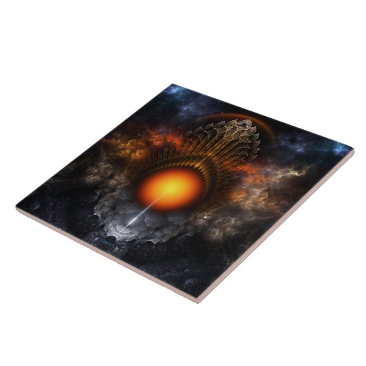 Carreau Carrelage d'art fractal Dream Orb (Côté)