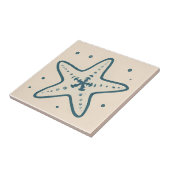 Carreau Carrelage d'art océanique minimal Starfish (Côté)