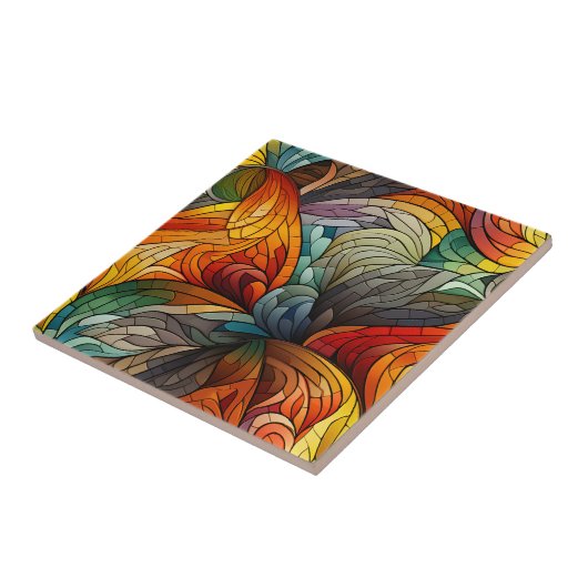 Carreau Carrelage d'art rétrodelique (Côté)