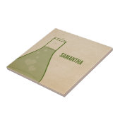 Carreau Carrelage de bécher en Whimsical, vert (Côté)