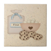 Carreau Carrelage de biscuits à puces de chocolat (Devant)