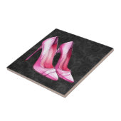 Carreau Carrelage de chaussures en talons roses (Côté)