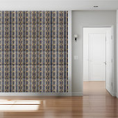 Carreau Carrelage de clé géométrique bleu marine et or