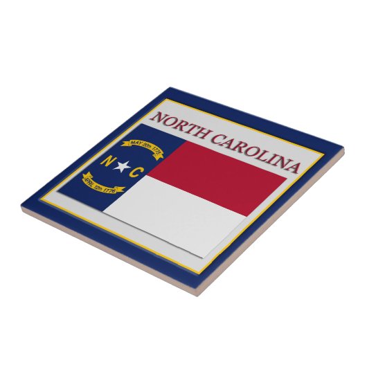 Carreau Carrelage de conception du drapeau de la Caroline (Côté)