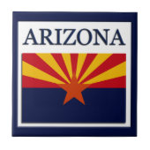 Carreau Carrelage de conception du drapeau de l'Arizona (Devant)