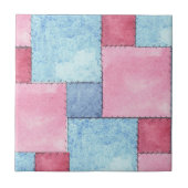 Carreau Carrelage de conception en Patchwork, Rose, Blues (Devant)