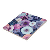 Carreau Carrelage de fleurs géode (Côté)