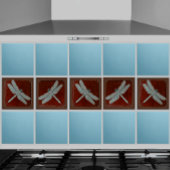 Carreau Carrelage de libellules de l'artisan, Brown et tur