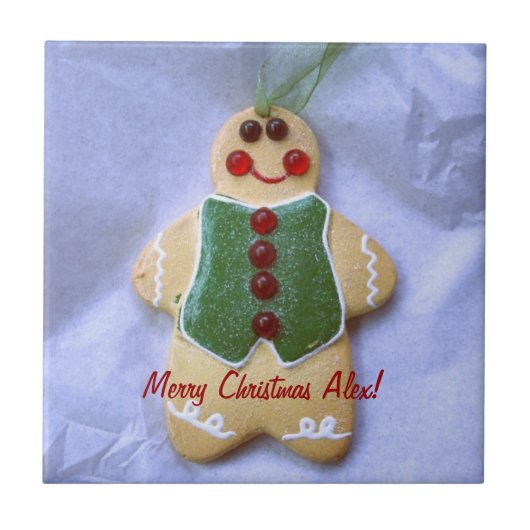 Carreau Carrelage de l'ornement du biscuit de Noël (Devant)
