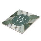 Carreau Carrelage de marbre vert clair Mer Pierre Turquois (Côté)