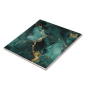 Carreau Carrelage de mer profond à veines dorées (Côté)