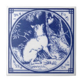 Carreau Carrelage de Minton victorienne Repro avec loup (Devant)