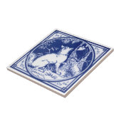 Carreau Carrelage de Minton victorienne Repro avec loup (Côté)