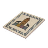 Carreau Carrelage de niche à oiseaux primitive (Côté)