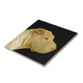 Carreau Carrelage de profil de chien chinois Shar Pei (Côté)