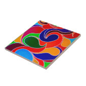 Carreau Carrelage de rêve aborigène australien Rainbow (Côté)