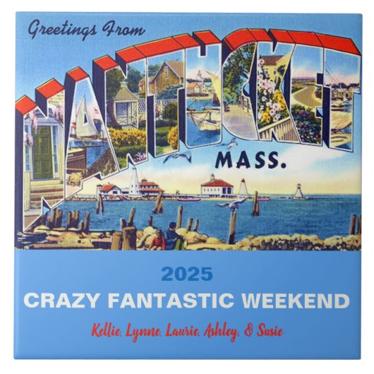 Carreau Carrelage de souvenir de Nantucket (Devant)