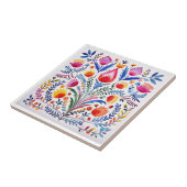 Carreau Carrelage de style Talavera Floral Mexicain (Côté)