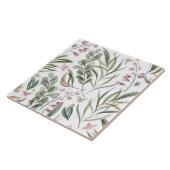 Carreau Carrelage décoratif botanique et papillon (Côté)