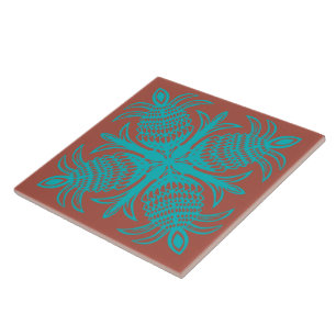 Carreau carrelage décoratif en céramique de style hawaï