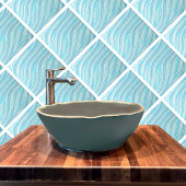 Carreau Carrelage décoratif en céramique Eau turquoise