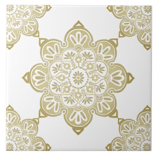 Carreau Carrelage décoratif en céramique, Médaillons de Ta (Devant)