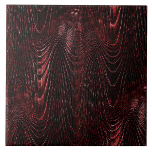 Carreau Carrelage décoratif en céramique rouge