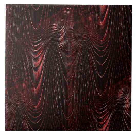 Carreau Carrelage décoratif en céramique rouge (Devant)