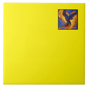 Carreau Carrelage décoratif - Jaune clair - Art Phoenix