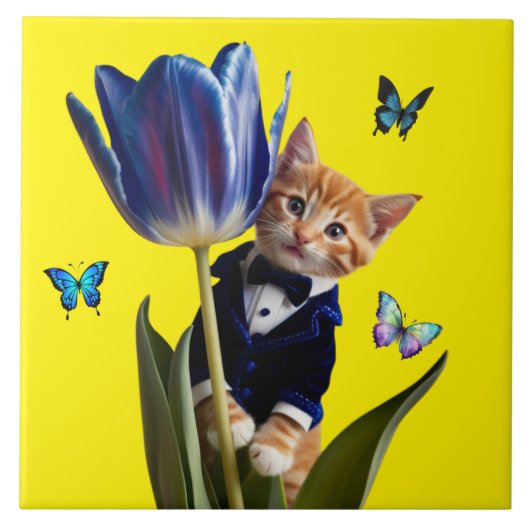 Carreau Carrelage décoratif Tabby Tulip (Devant)