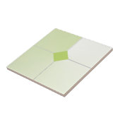 Carreau Carrelage design vert et blanc (Côté)