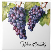 Carreau Carrelage d'impression de raisins de campagne (Devant)
