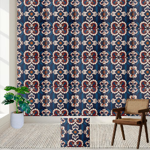 Carreau Carrelage d'inspiration scandinave avec motifs flo
