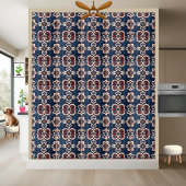 Carreau Carrelage d'inspiration scandinave avec motifs flo