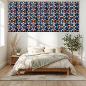 Carreau Carrelage d'inspiration scandinave avec motifs flo
