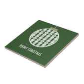 Carreau Carrelage d'ornement Art déco vert (Côté)