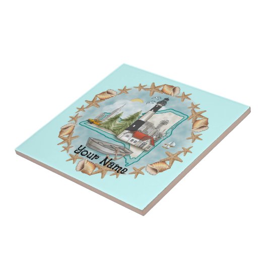 Carreau Carrelage du phare de New York Shells (Côté)