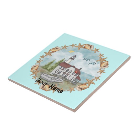 Carreau Carrelage du phare Illinois Shells (Côté)