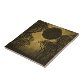 Carreau Carrelage Eclipse Forêt Sombre, Or (Côté)