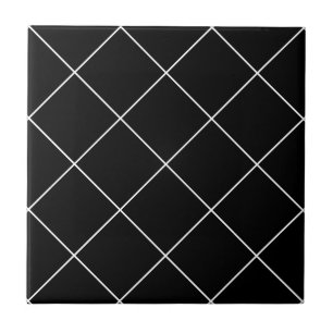 Carreau Carrelage en carrelage en diamant fin noir