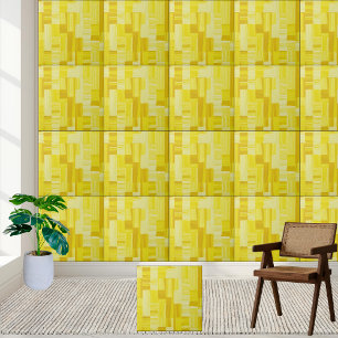 Carreau Carrelage en céramique Abstrait jaune