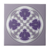 Carreau Carrelage en céramique Abstrait pourpre et gris (Devant)