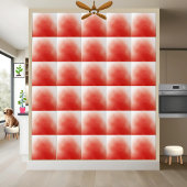 Carreau Carrelage en céramique Abstrait rouge Aquarelle